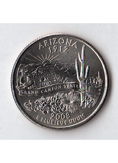 2008 - Quarto di dollaro Stati Uniti Arizona (P) Filadelfia